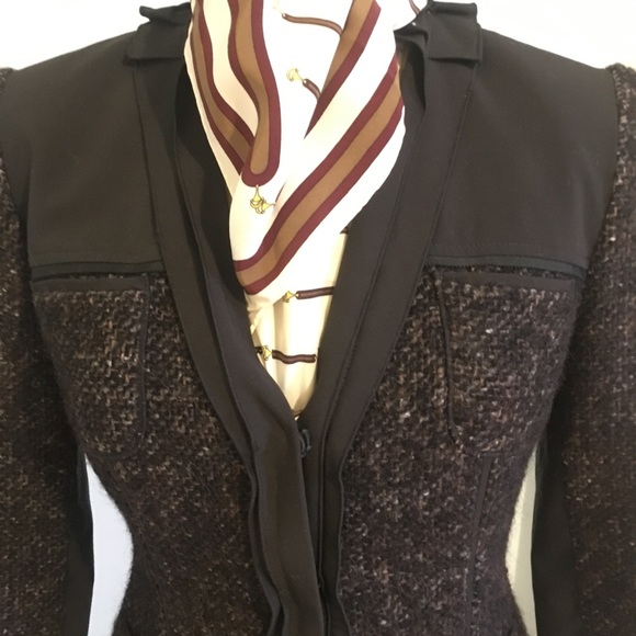 Tahari  Jacket brown/chocolate sophisticated Sz S - Picture 4 of 13